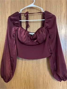 Women’s Cropped Blouse Rabbit Rose